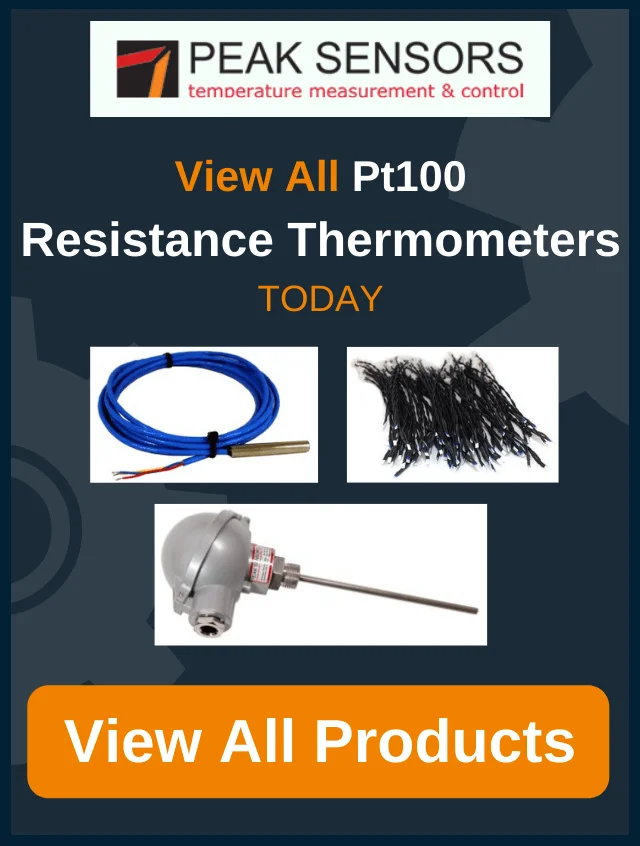 PT100 resistance thermometers