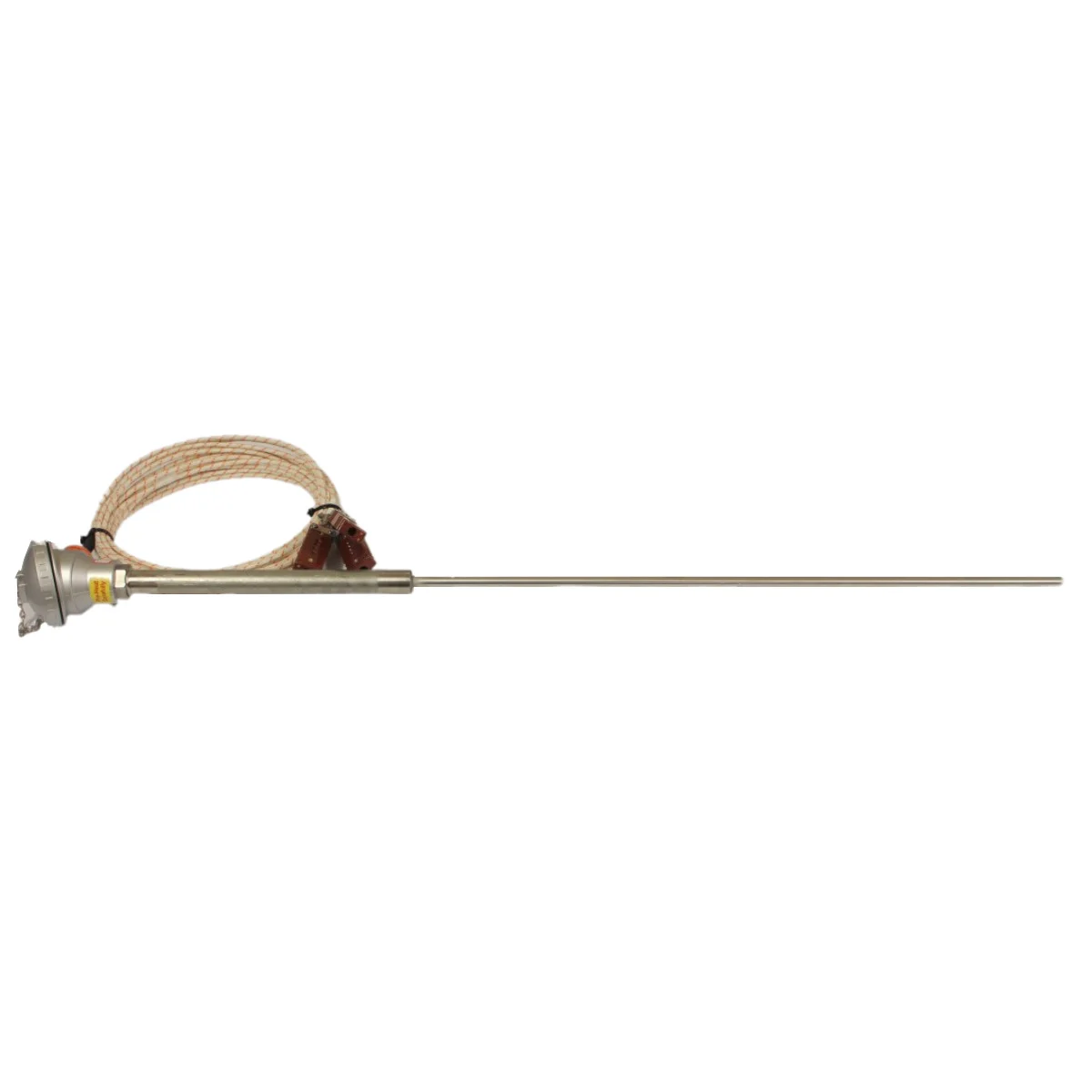 Rare metal thermocouple with full platinum thimble